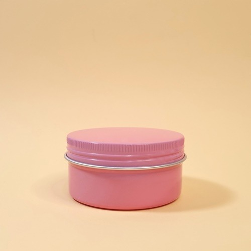 알루미늄 뉴타입 핑크라인 틴 케이스 80ml / 트래블캔들용기 / 틴케이스 용기