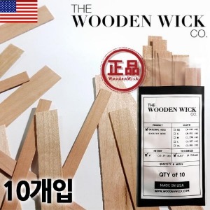The Wooden wick Co. [ 정품 ] 우든윅 캔들 나무 심지 - 오리지널 우든 윅 - 10개입 - (사이즈선택)