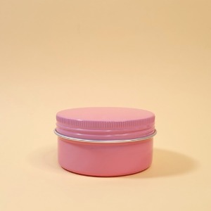 알루미늄 뉴타입 핑크라인 틴 케이스 80ml / 트래블캔들용기 / 틴케이스 용기